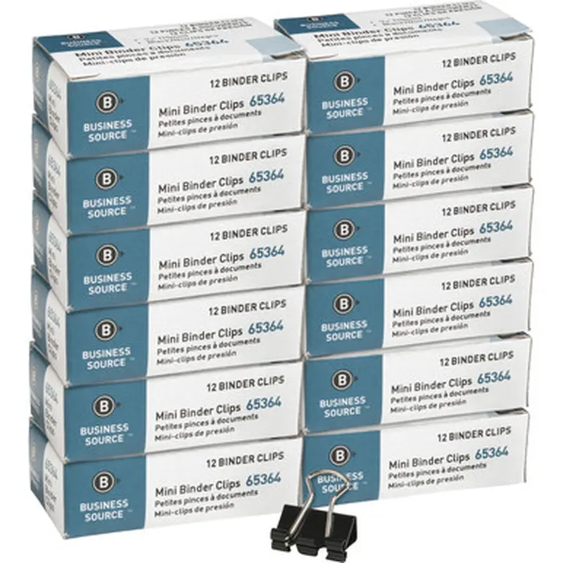 Business Source 65364BX Fold-back Binder Clips