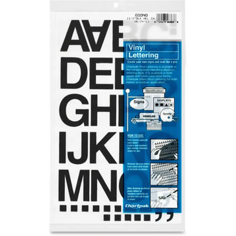 Chartpak 01040 Vinyl Helvetica Style Letters/Numbers
