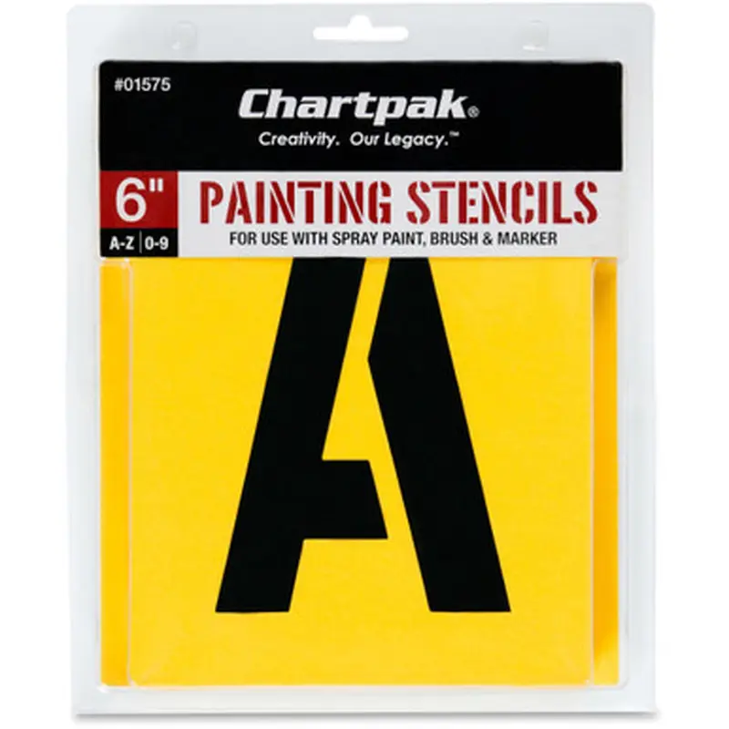 Chartpak 01575 Painting Letters/Numbers Stencils