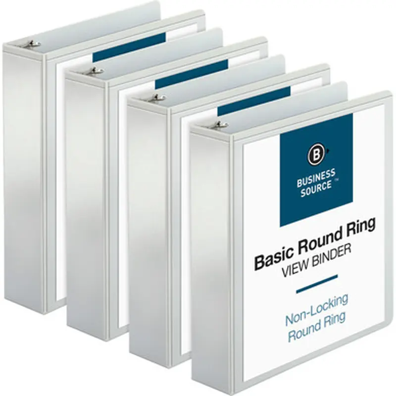 Business Source 09957BD Round-ring View Binder