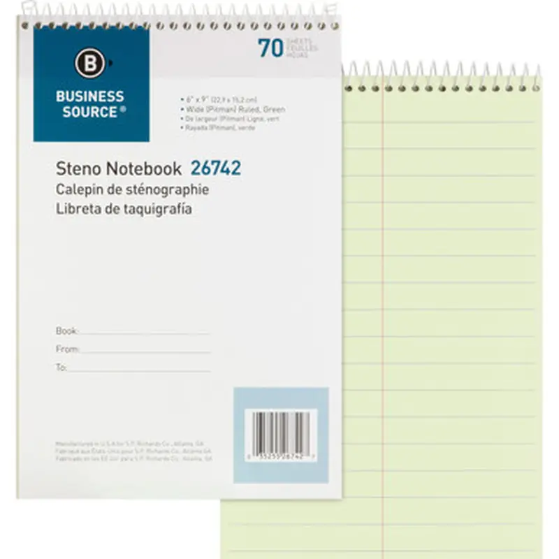 Business Source 26742 Steno Notebook