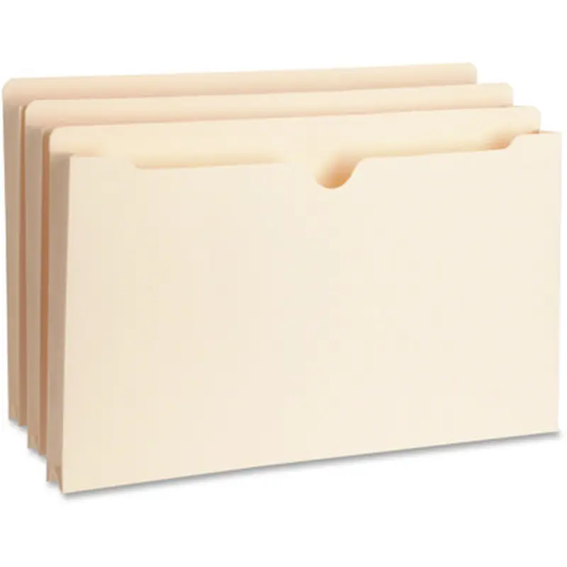 Business Source 65801 1&quot Expansion Heavyweight File Pockets