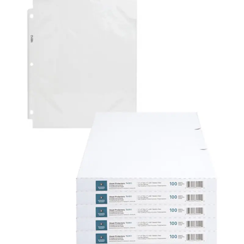 Business Source 74551CT Top-Loading Poly Sheet Protectors