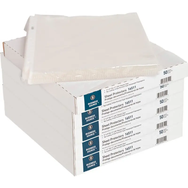 Business Source 16511CT Top-Loading Poly Sheet Protectors