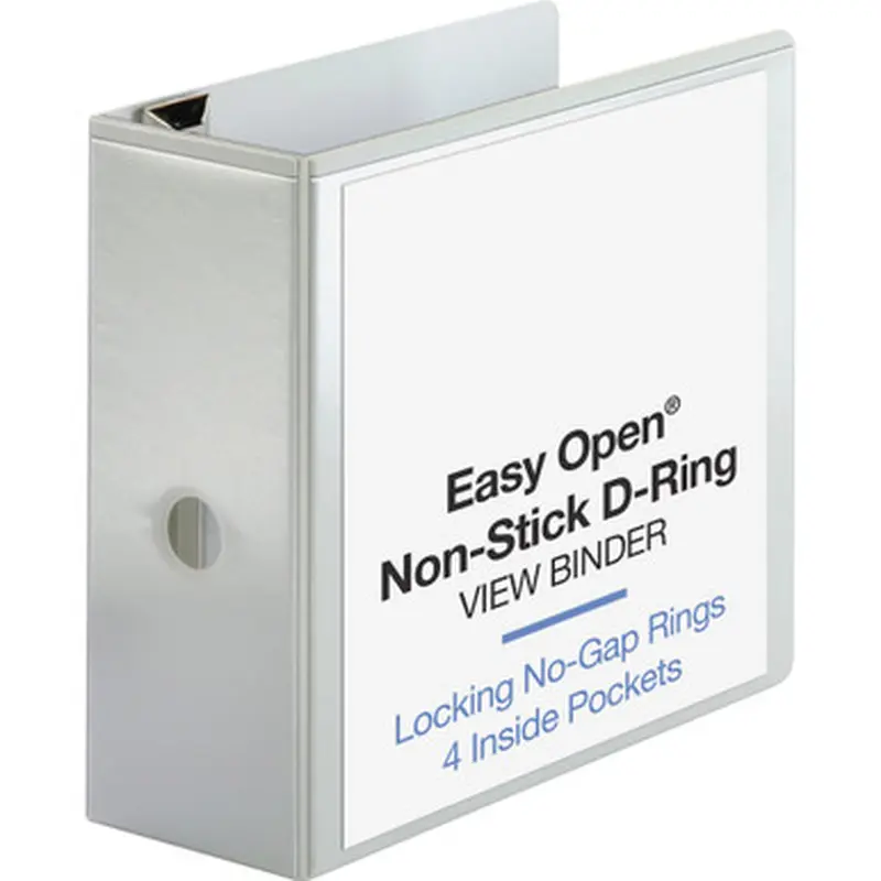 Business Source 26965 Locking D-Ring View Binder