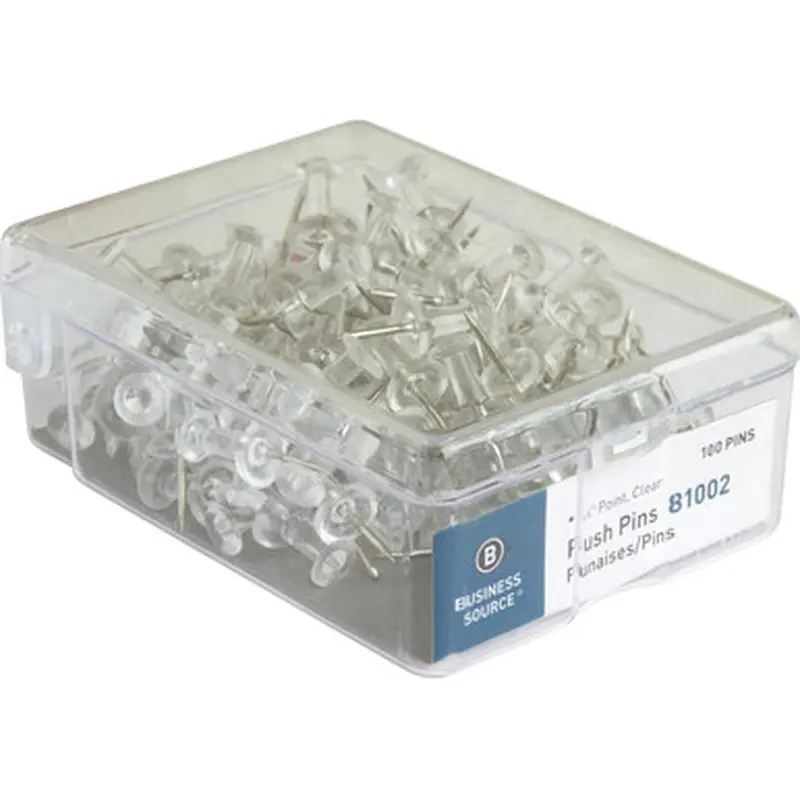 Business Source 81002 1/2&quot Head Push Pins