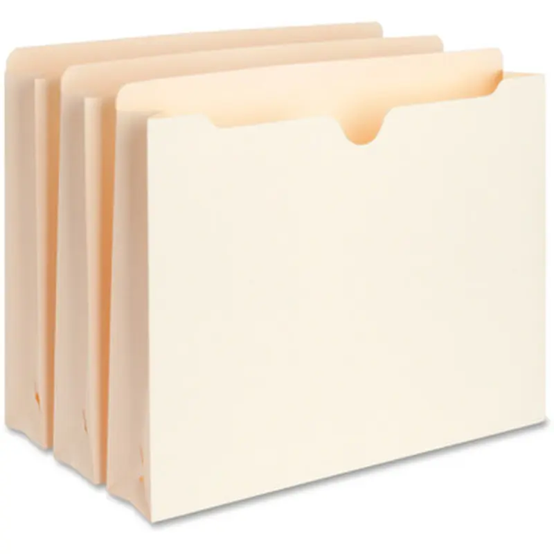 Business Source 65799 2-Ply Vertical Expanding File Pockets