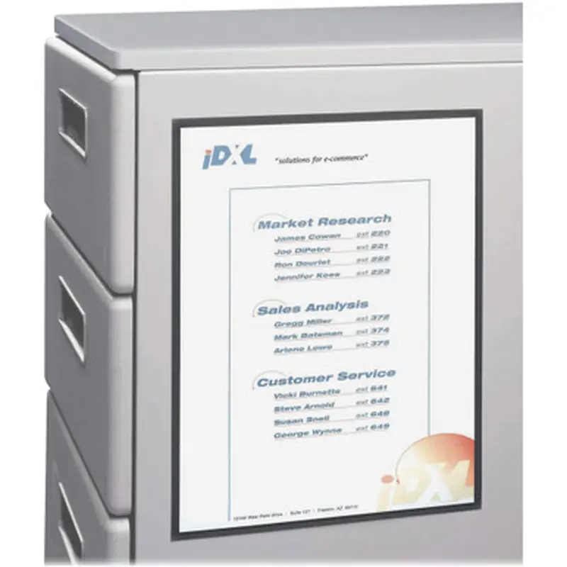 C-Line 37991 8-1/2&quotx11&quot Magnetic Cubicle Keepers Pockets