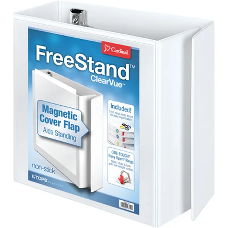 TOPS 43150 FreeStand Easy Open Slant-D Ring Binder