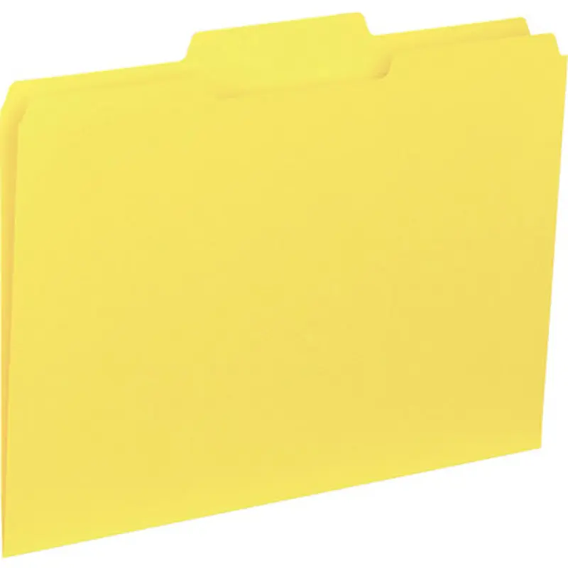 Business Source 43559 1/3-cut Colored Interior File Folders