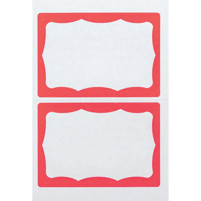 Advantus 97189 Color Border Adhesive Name Badges