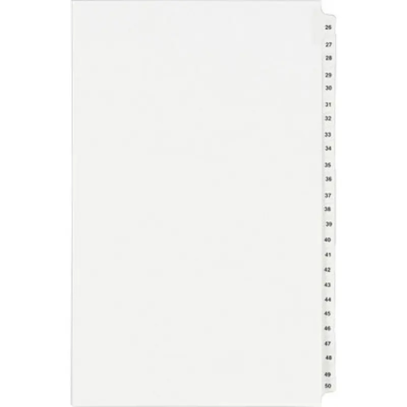 Avery LG2650LGS Standard Collated Legal Exhibit Divider Sets - Avery Style