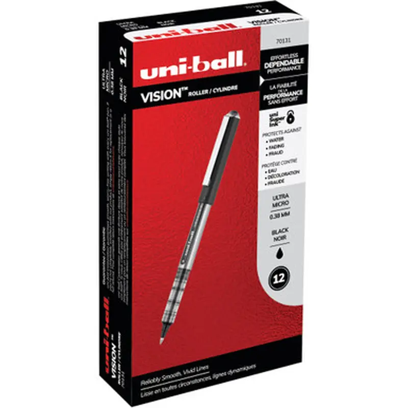 uni-ball 70131 Vision 0.38 Point Rollerball Pen
