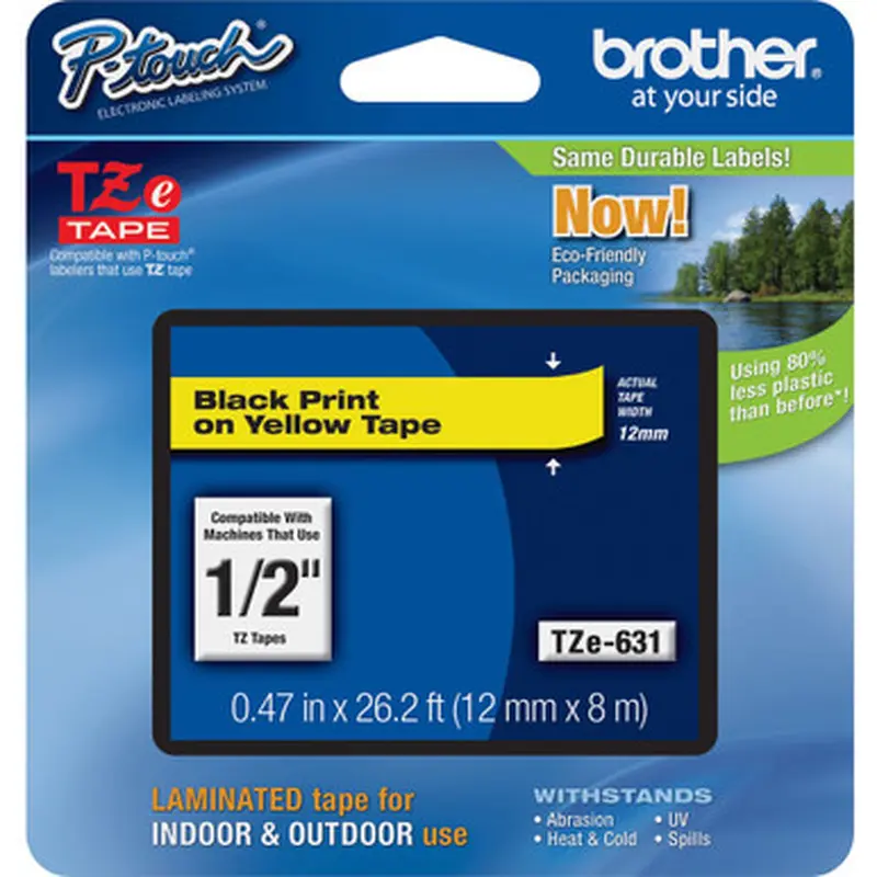 Brother TZE631 P-touch TZe Laminated Tape Cartridges