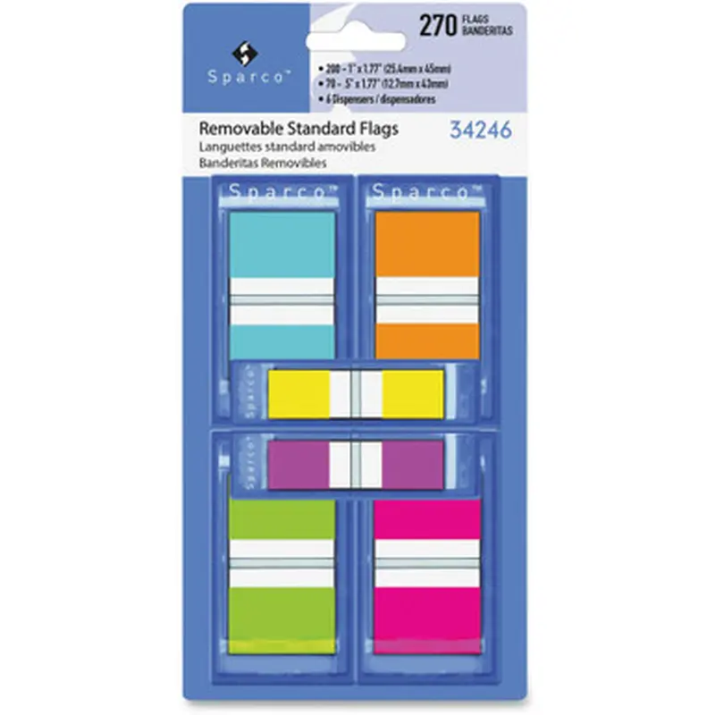 Sparco 34246 Assorted Pop-Up Flags Combo Pack