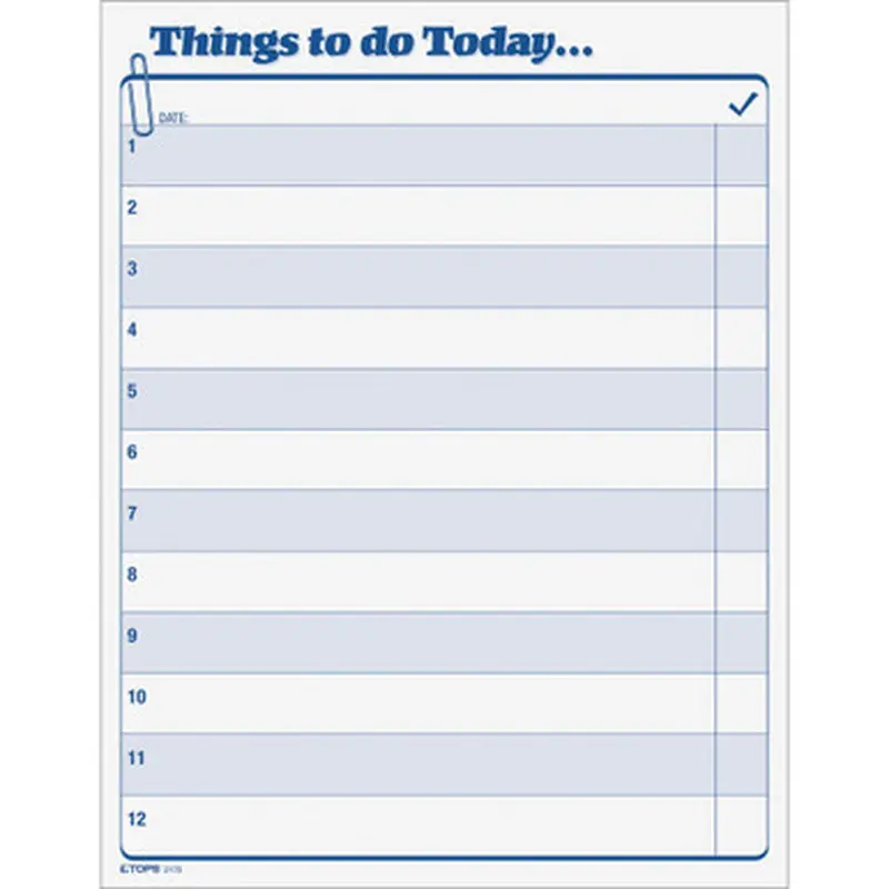 TOPS 2170 Things To Do Today Pad
