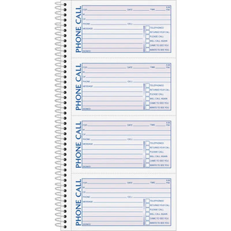 TOPS 4003 Carbonless Phone Message Book