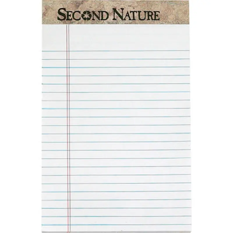 TOPS 74830 Second Nature Jr. Legal Perforated Top Pads - Jr.Legal