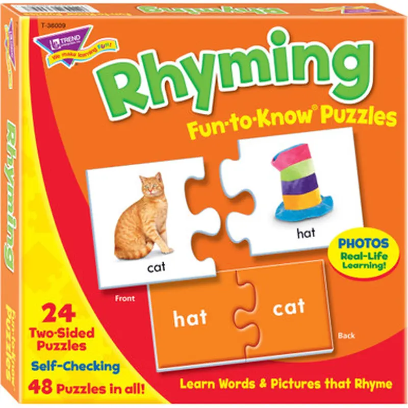 Trend 36009 Rhyming Puzzle Set