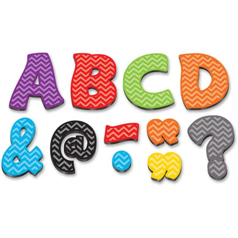Teacher Created Resources 77213 Chevron 3&quot Magnetic Letters