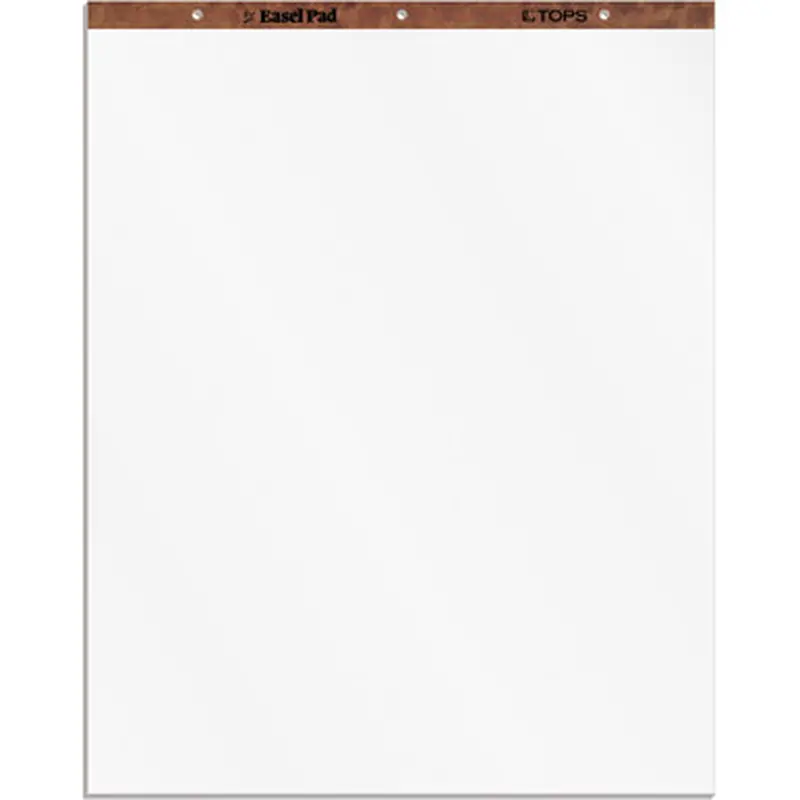 TOPS 7903 Plain Paper Easel Pads
