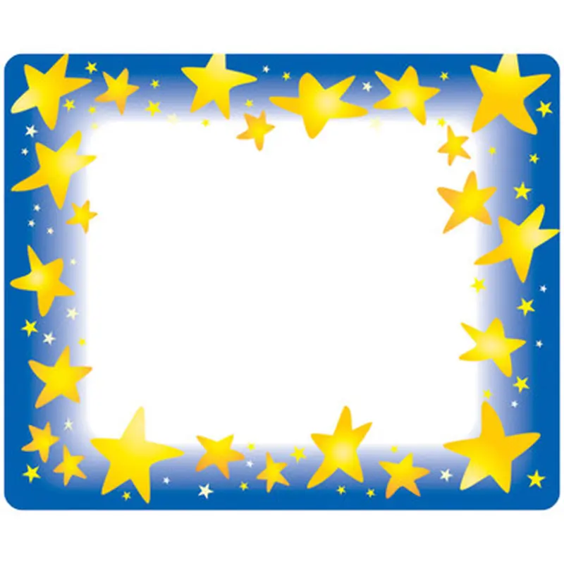 Trend T-68022 Star Bright Self-adhesive Name Tags