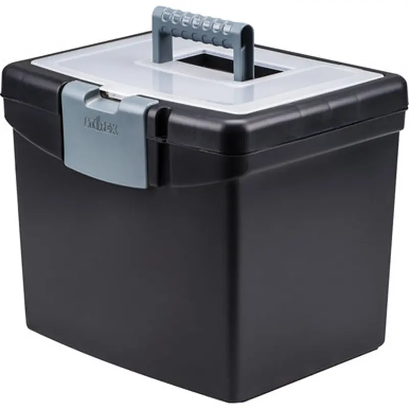 Storex 61502U01C Portable Storage Box
