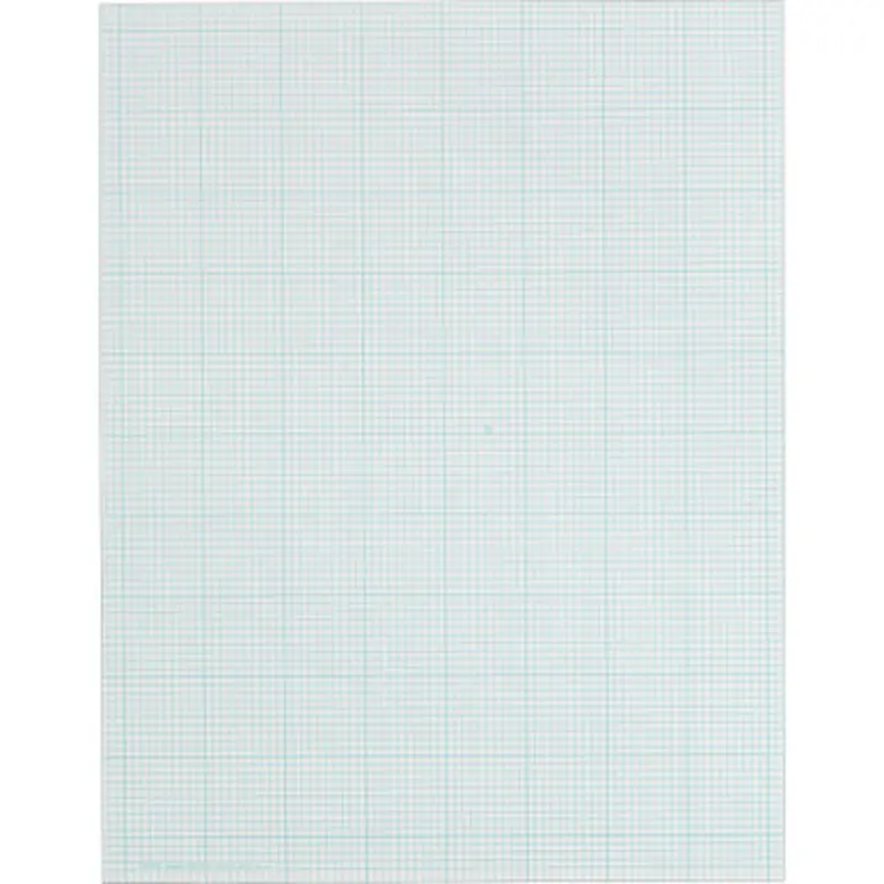 TOPS 35101 10x10 Grid White Cross Section Pad - Letter