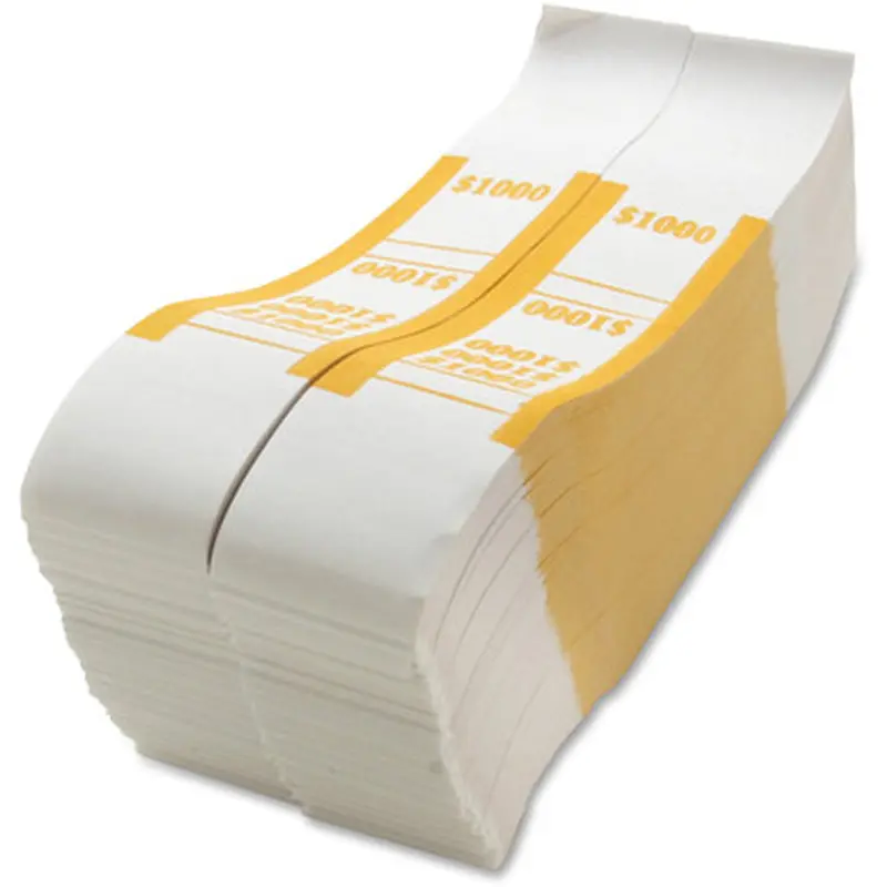 Sparco BS1000WK White Kraft ABA Bill Straps