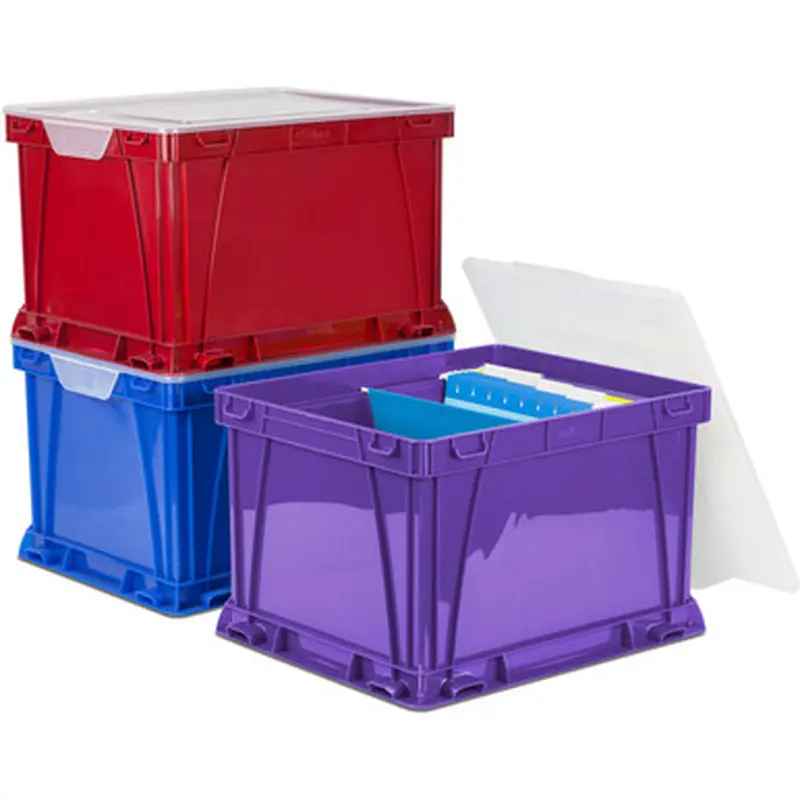 Storex 62012U03C 3 Piece Cube Storage Bins