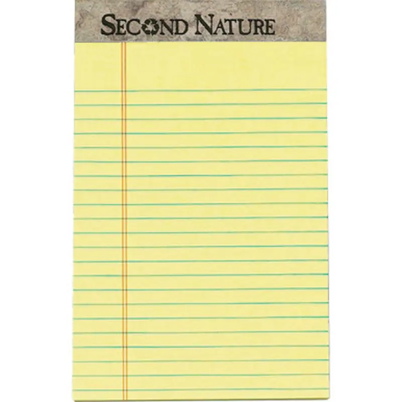 TOPS 74840 Second Nature Recycled Jr Legal Writing Pad