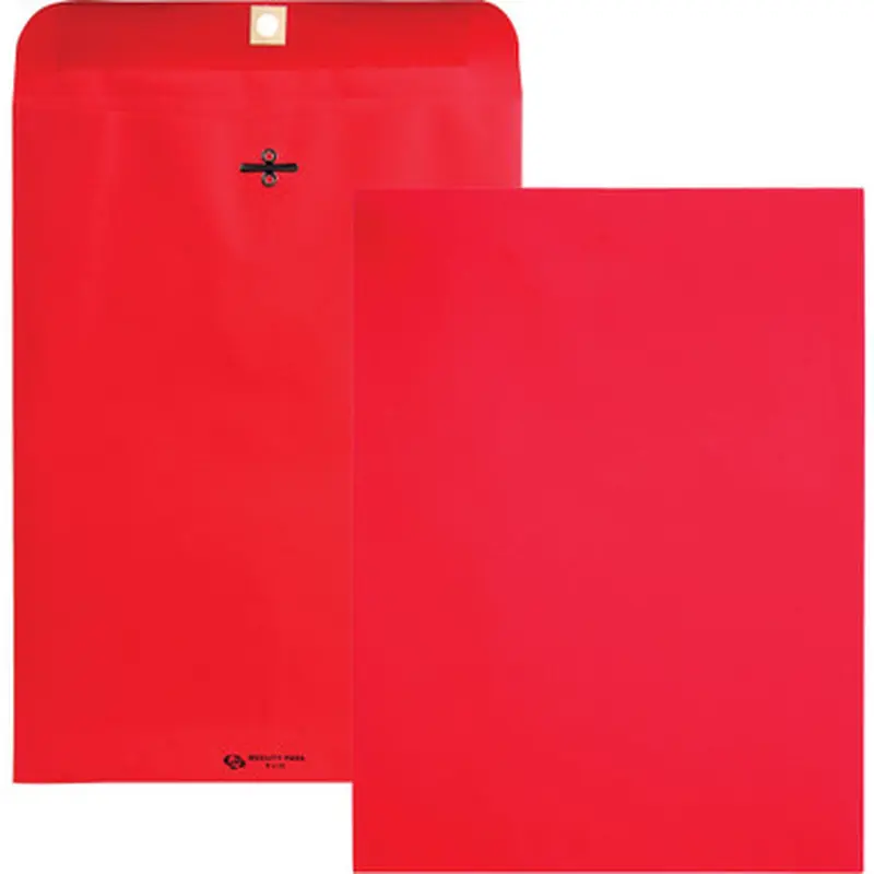 Quality Park 38734 Brightly Colored 9x12 Clasp Envelopes