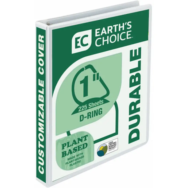 Samsill 16937 Earth&#039s Choice Durable 1&quot Biobased USDA Certified Eco-friendly View Binder