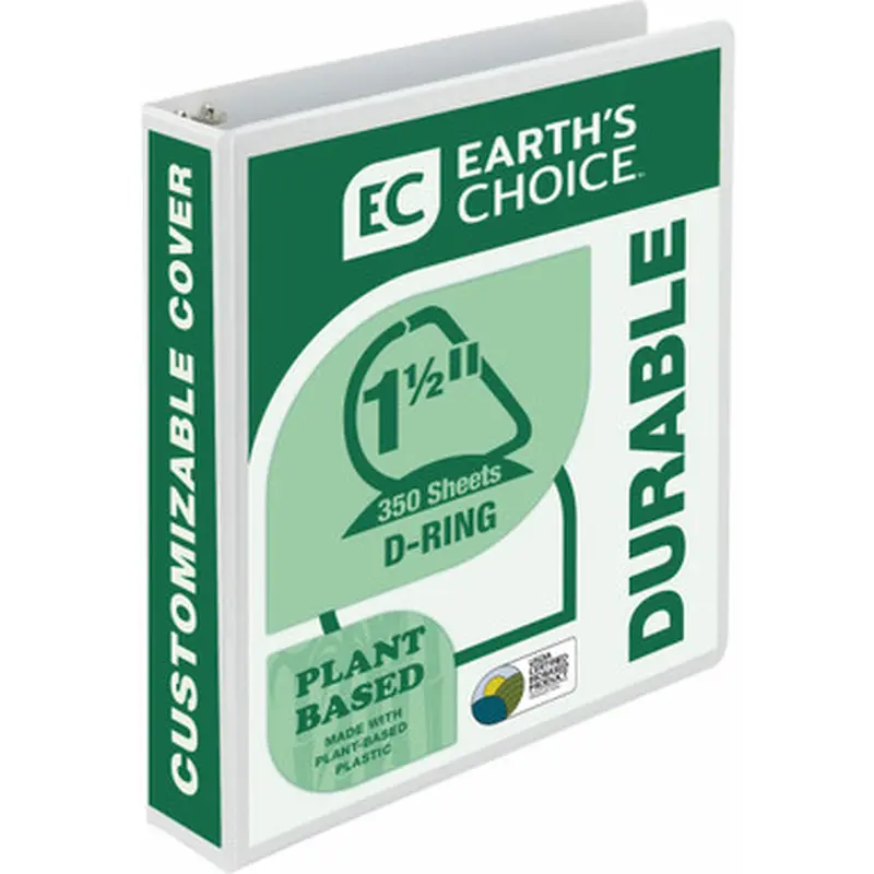 Samsill 16957 Earth&#039s Choice Durable 1.5&quot Biobased, Eco-friendly View Binder