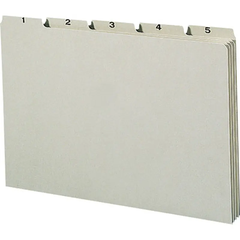 Smead 52369 100% Recycled Filing Guides with Daily Indexing