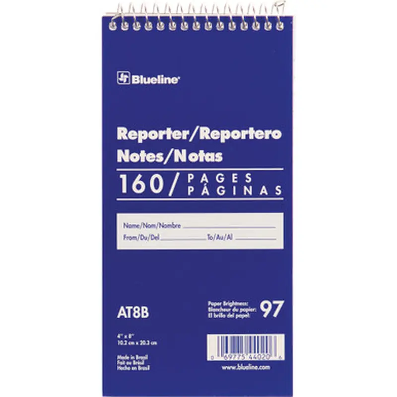 Blueline AT8B Reporter Notebook