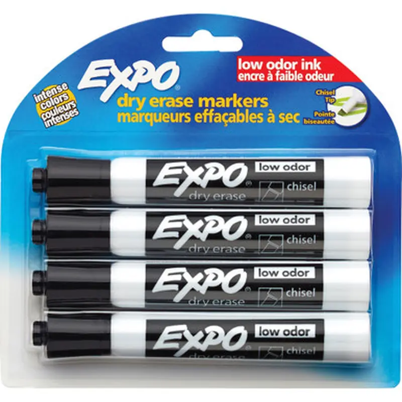 Expo 80661 Dry Erase Chisel Tip Markers
