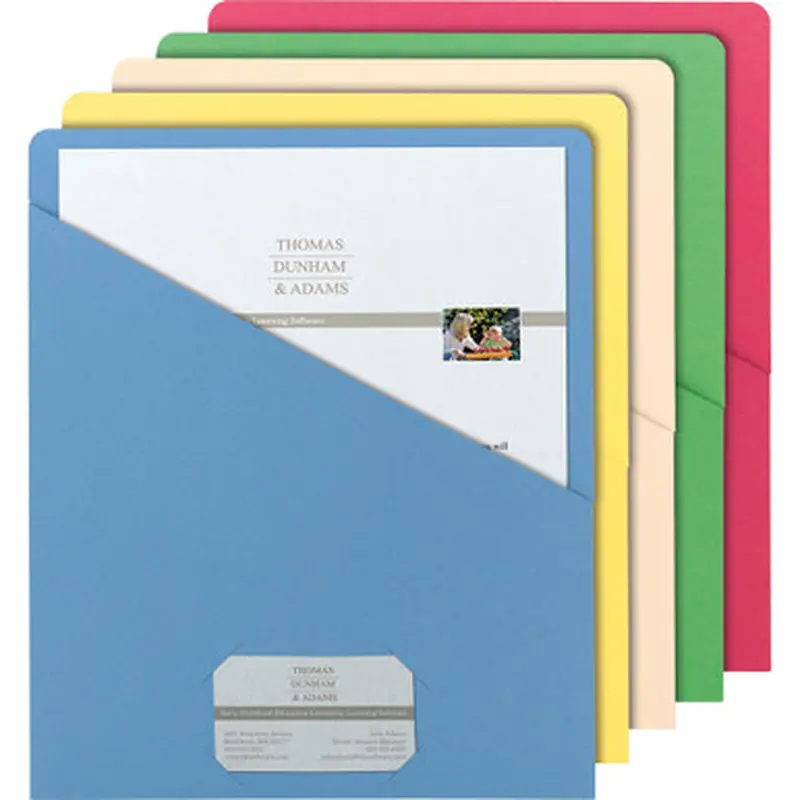 Smead 75425 Organized Up Slash-Style File Jackets