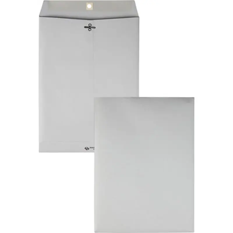 Quality Park 38590 Executive Gray Gummed Clasp Envelopes