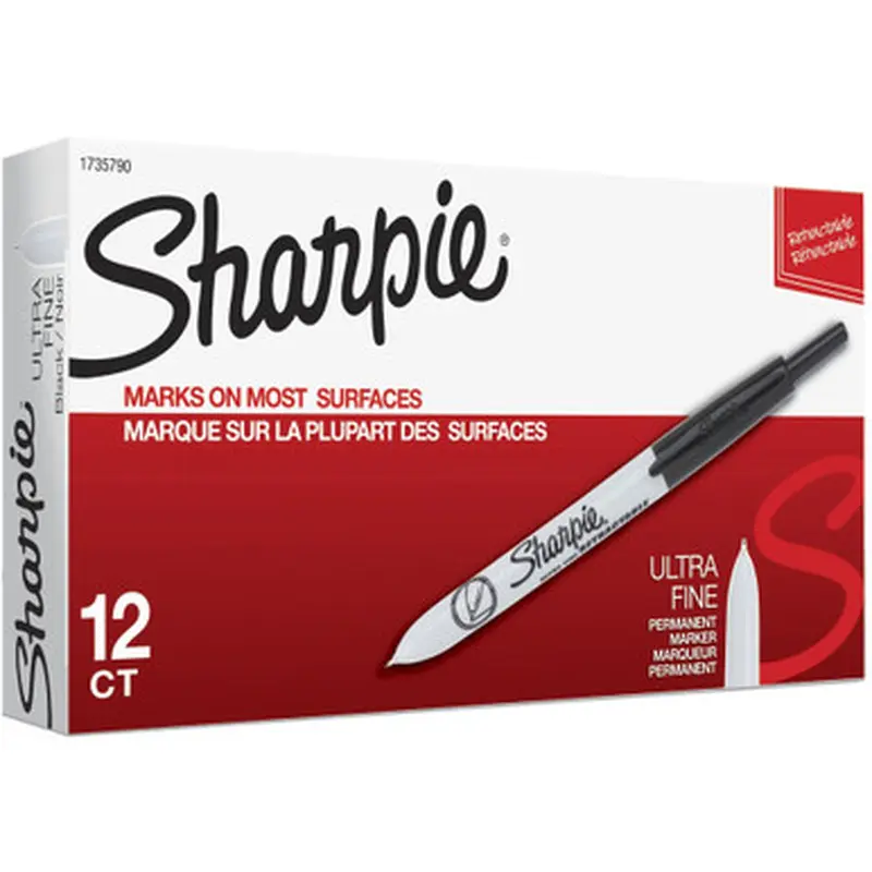 Sharpie 1735790 Retractable Ultra Fine Point Permanent Marker