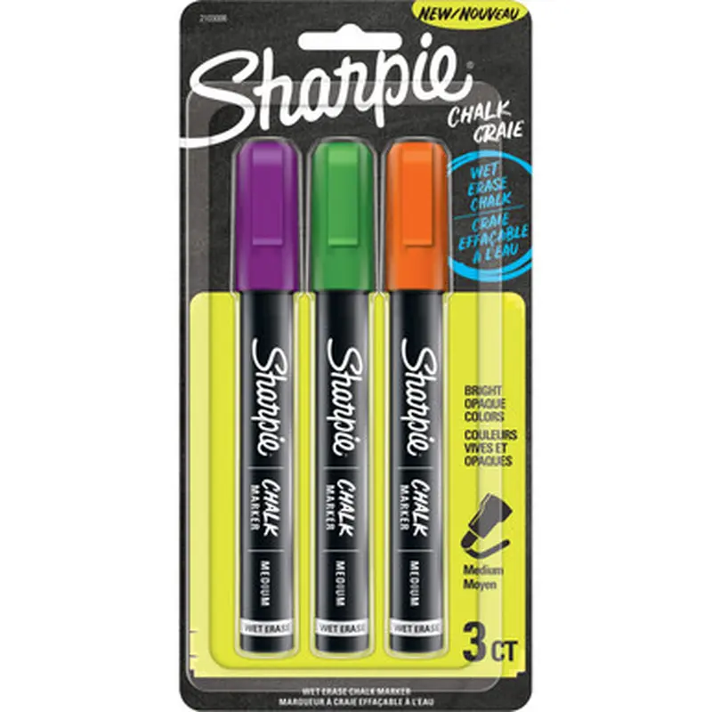 Sharpie 2103006 Wet Erase Chalk Markers