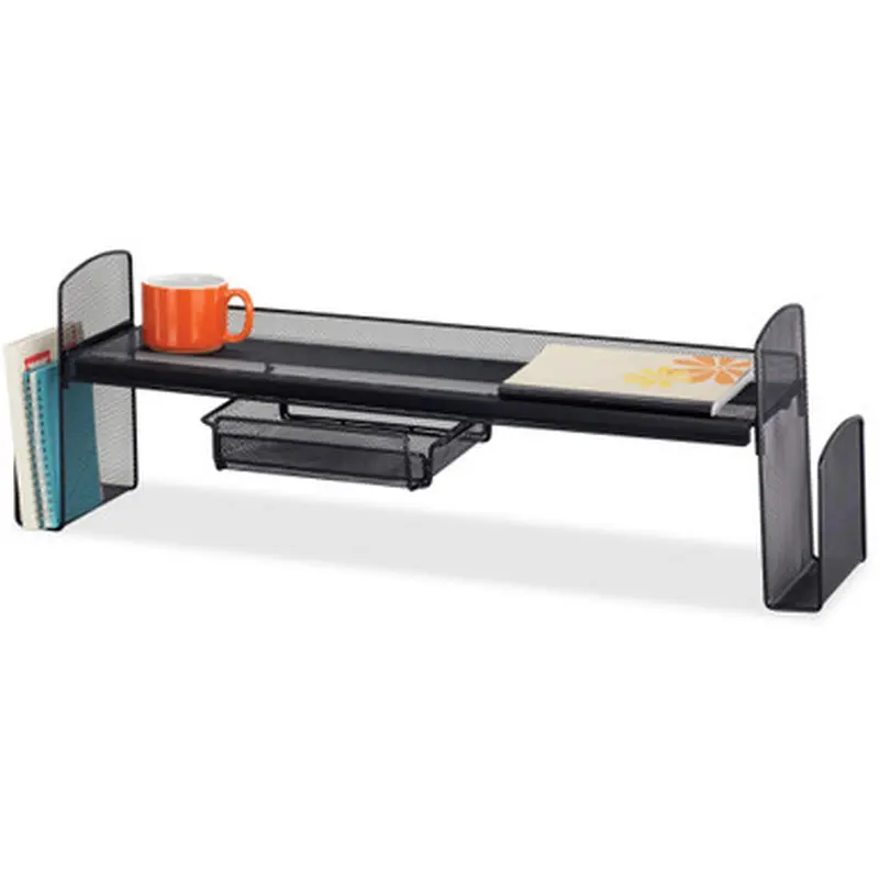 Safco 3604BL Onyx Steel Mesh Off-Surface Shelf