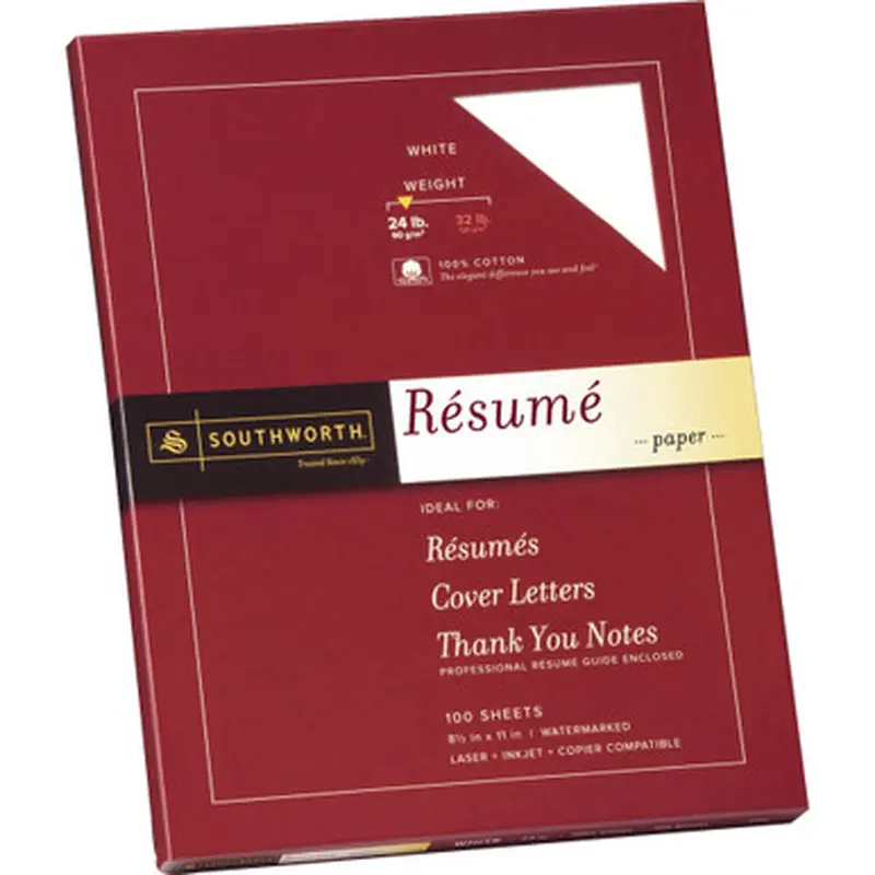 Southworth R14CF 100% Cotton Resume Paper