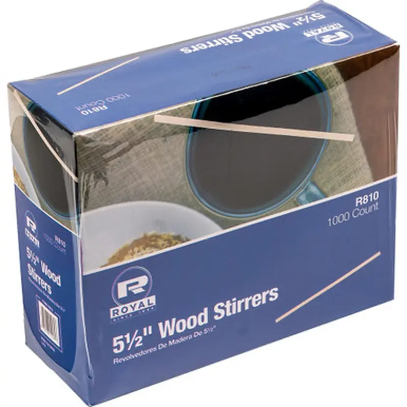 Royal R810 Wood Coffee Stir Sticks