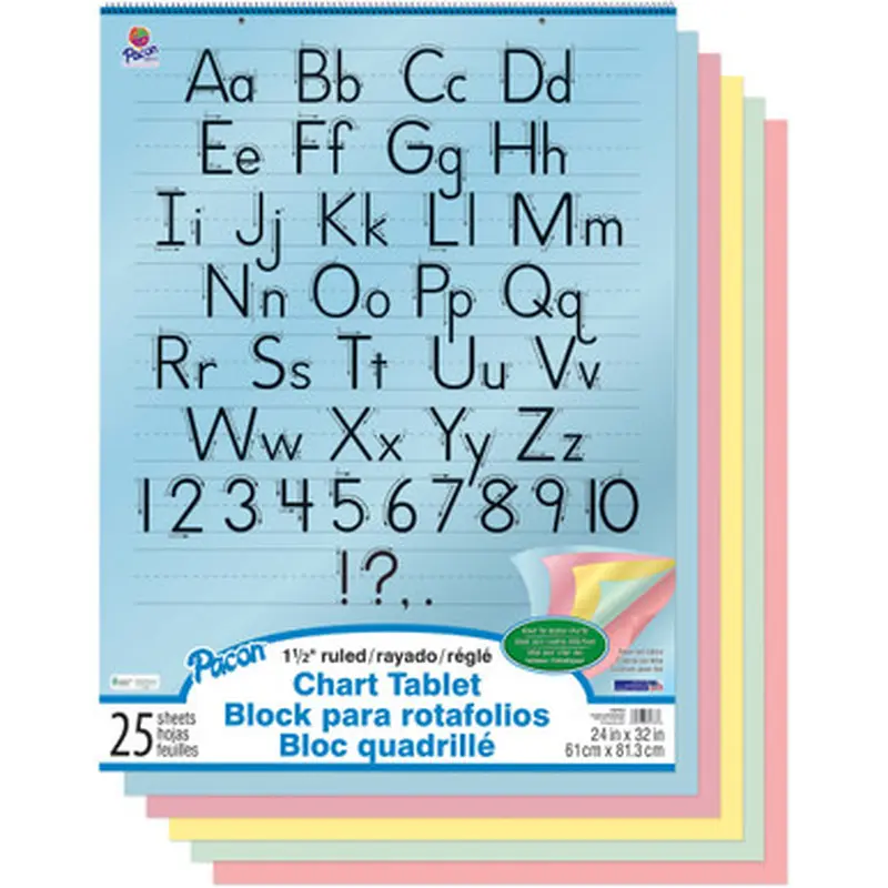 Pacon 74733 Colored Paper Chart Tablet