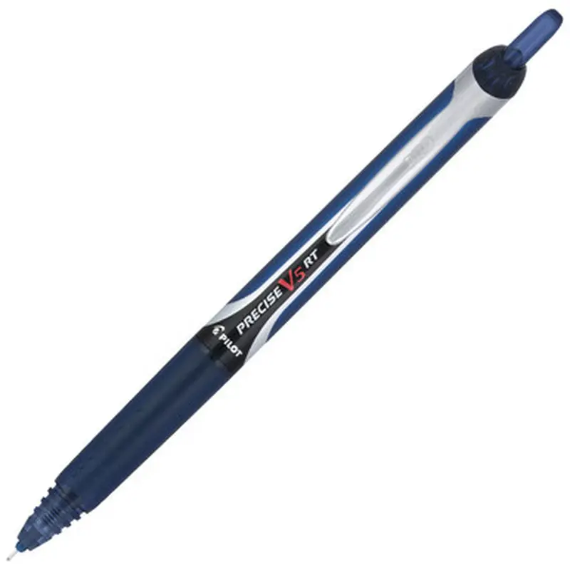 Pilot Precise V5 RT Rolling Ball Pen 13447, Navy Ink, 0.5mm Extra Fine Point