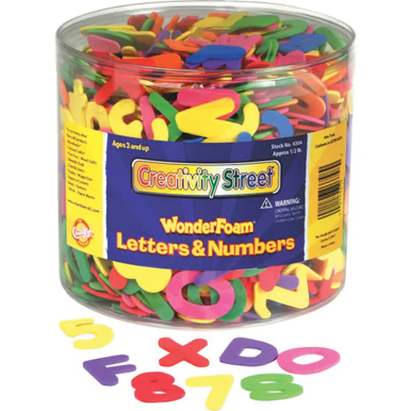 Creativity Street 4304 Wonderfoam Tub of Letters/Numbers