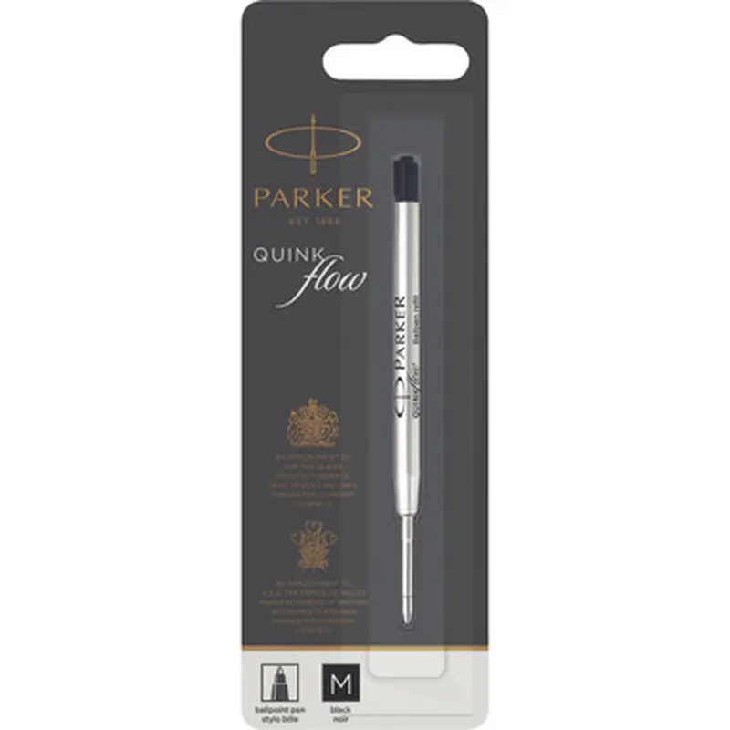 Parker 1950369 Quinkflow Black Ink Ballpen Refill