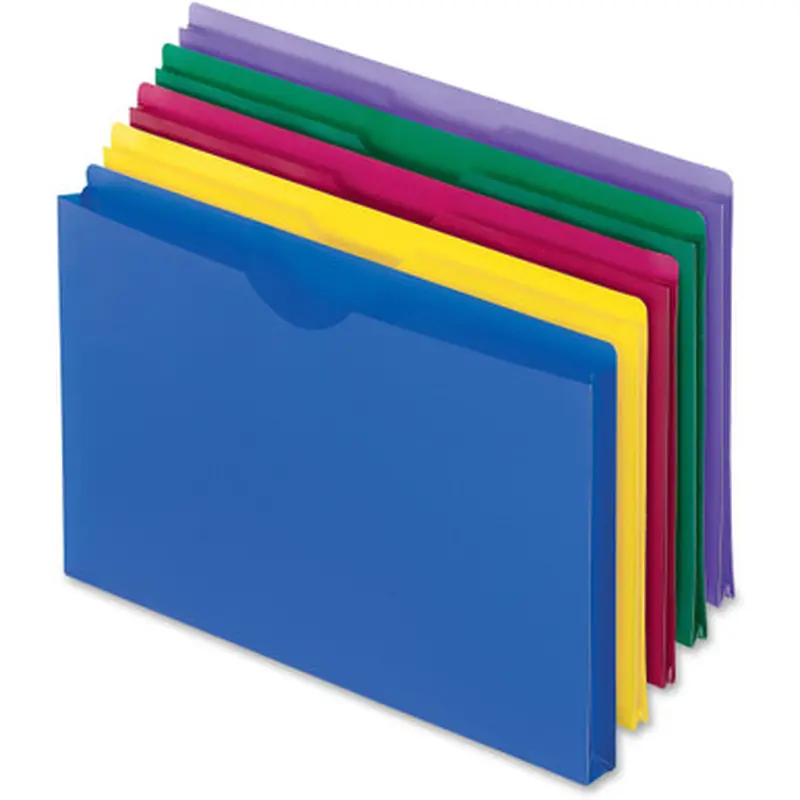 Pendaflex 50993 Translucent Poly Legal-size File Jackets