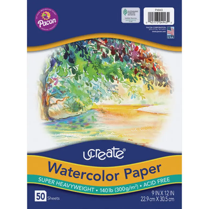 UCreate P4943 140 lb. Watercolor Paper